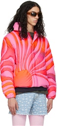ERL Pink Sunset Down Jacket