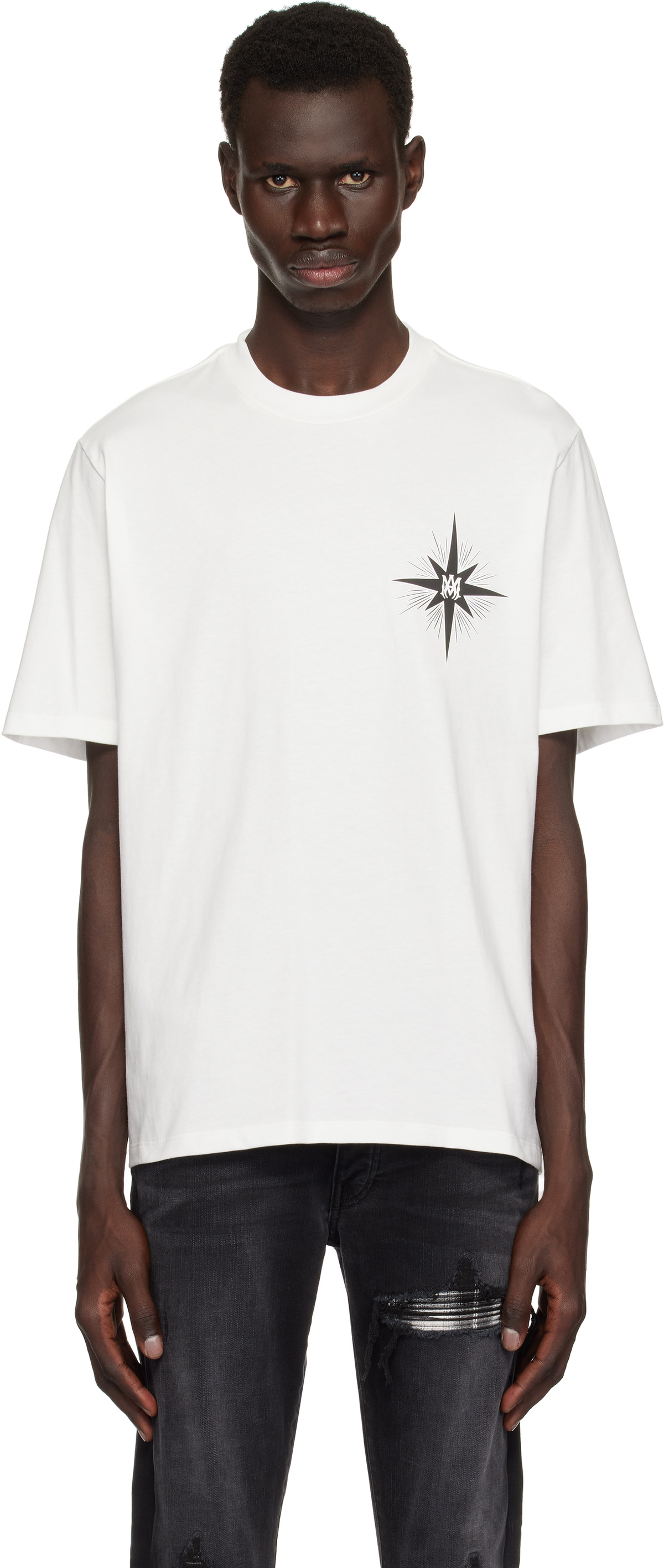 【関税込み】AMIRI ホワイト 'Amiri' Starburst Tシャツ White 'Amiri' Starburst T-shirt by AMIRI on Sale