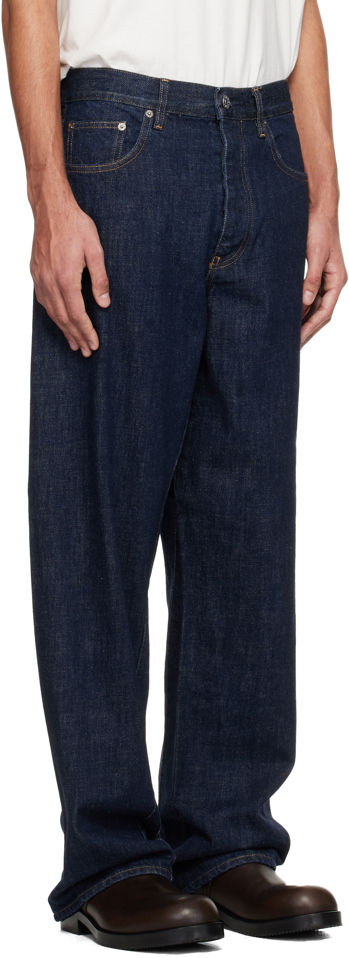 Sunflower Blue Wide Twist Jeans