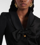 Alessandra Rich Shell embellished earrings