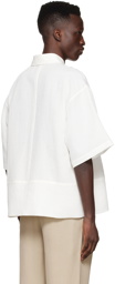 King & Tuckfield White Cotton Short Sleeve Shirt