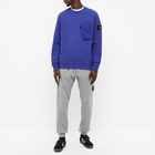 Stone Island Men's Pocket Detail Crew Sweat in Bright Blue