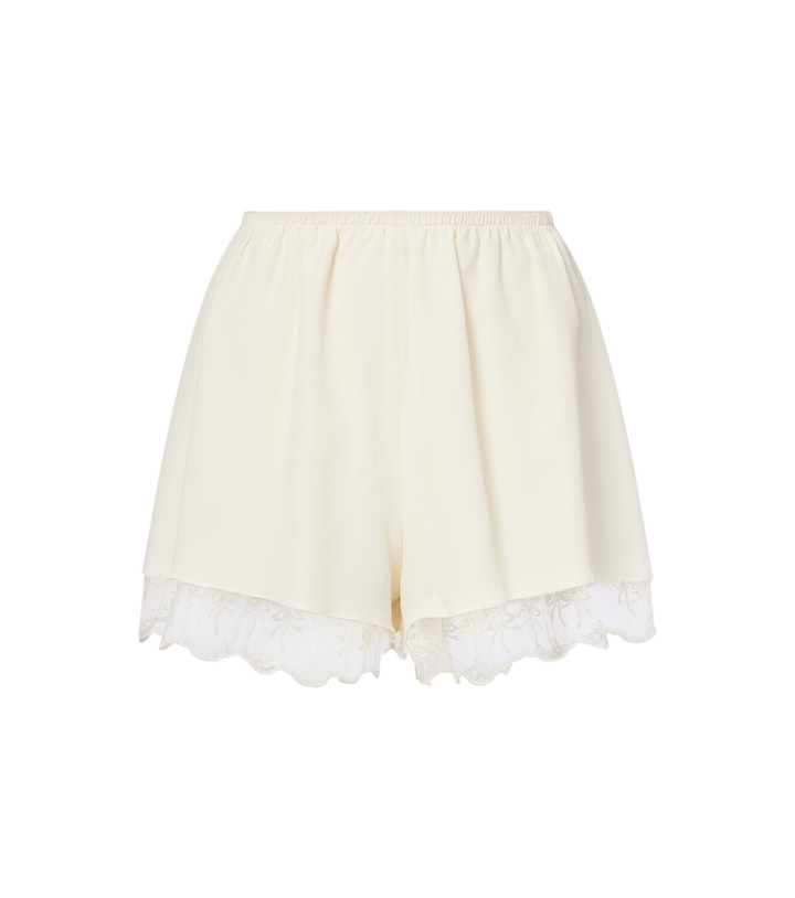Photo: Simone Rocha Lace-trimmed satin shorts