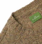 Sid Mashburn - Ribbed Mélange Shetland Wool Sweater - Brown