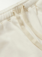 Palm Angels - Wide-Leg Studded Cotton-Jersey Drawstring Shorts - Neutrals