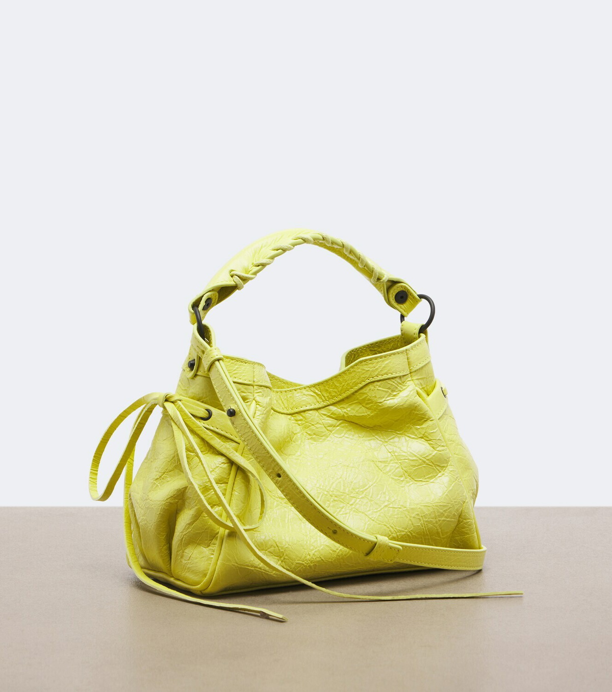 Balenciaga Le City Nano leather top-handle bag
