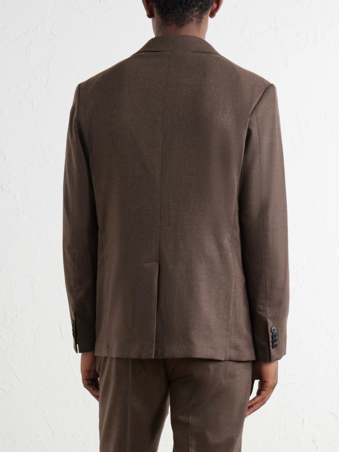 Sunspel - Wool and Cashmere-Blend Flannel Suit Jacket - Brown
