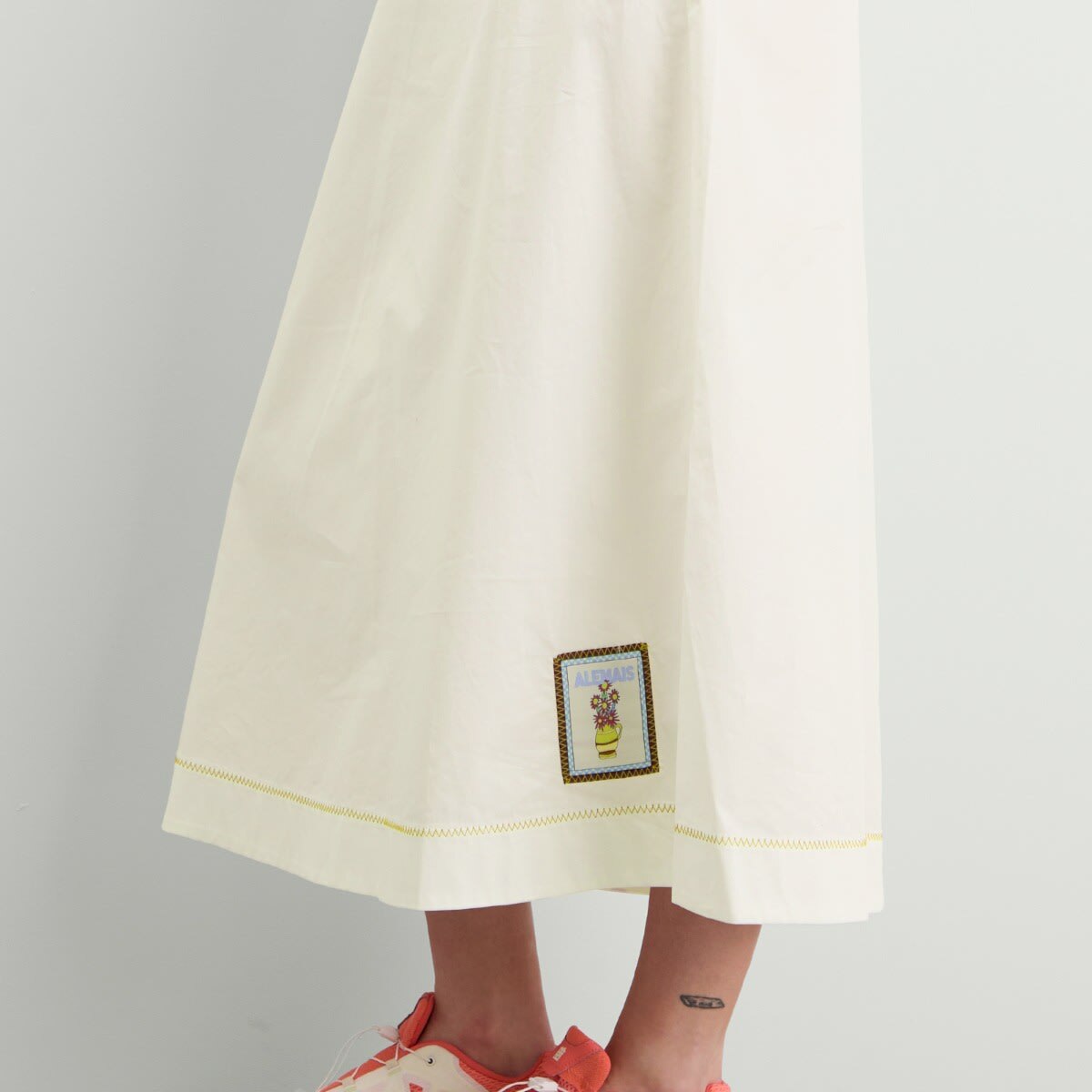 ALÉMAIS Women's Katerina Midi Dress in Cream