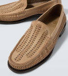 Brunello Cucinelli Woven leather loafers