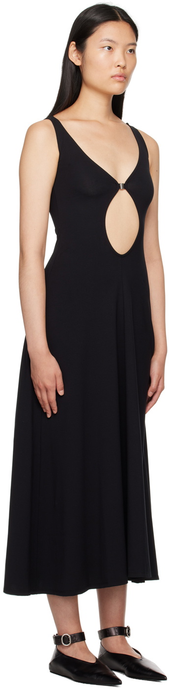 Beaufille Black Twain Midi Dress