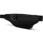 Ermenegildo Zegna - Pelle Tessuta Leather and Shell Belt Bag - Black