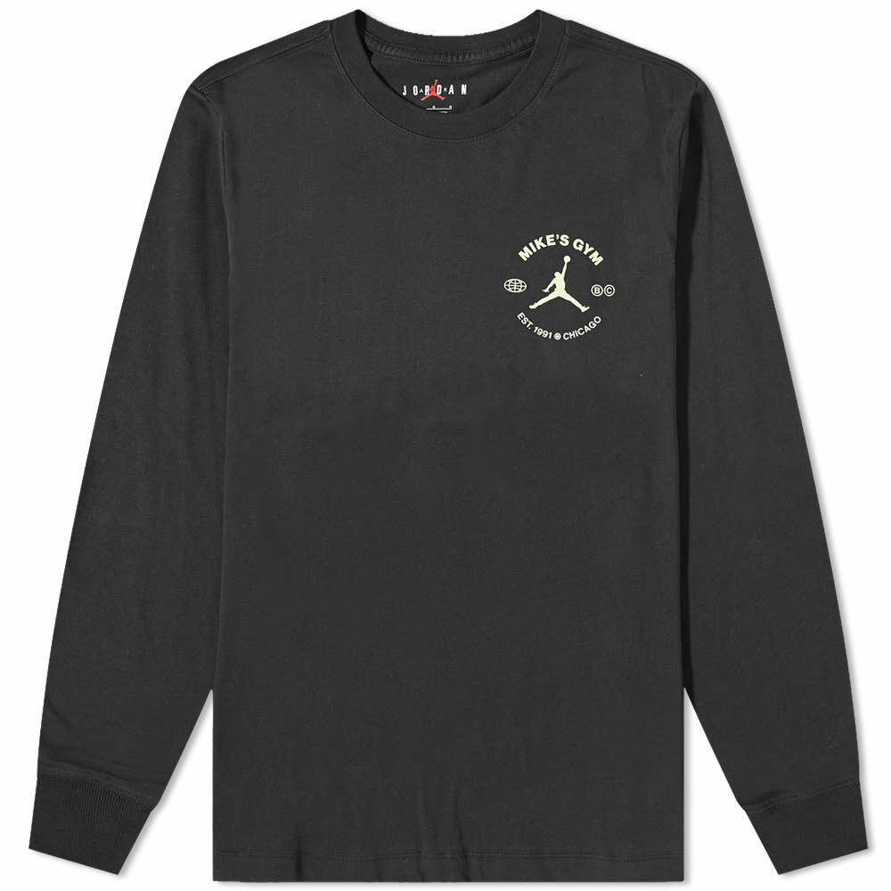 Tシャツ・カットソー Jordan Long Sleeve Top Black Nike Women's Air Jordan Long-Sleeve Mock Neck Top Black