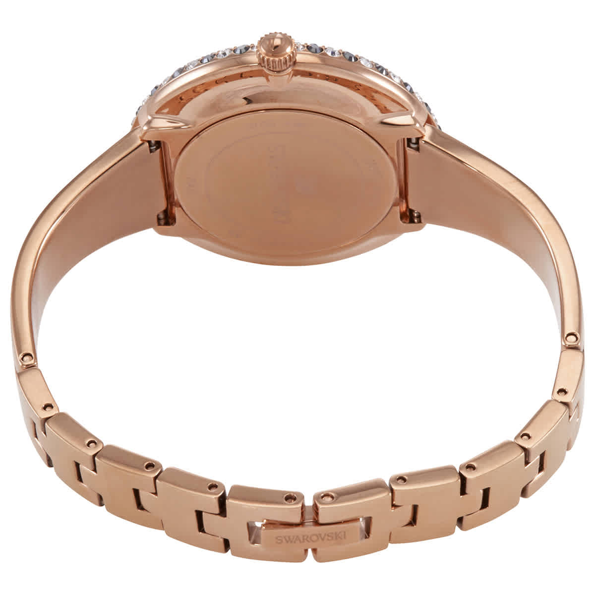 Swarovski Crystal Rose Quartz Black Sunray Dial Ladies Watch 5484050 ...