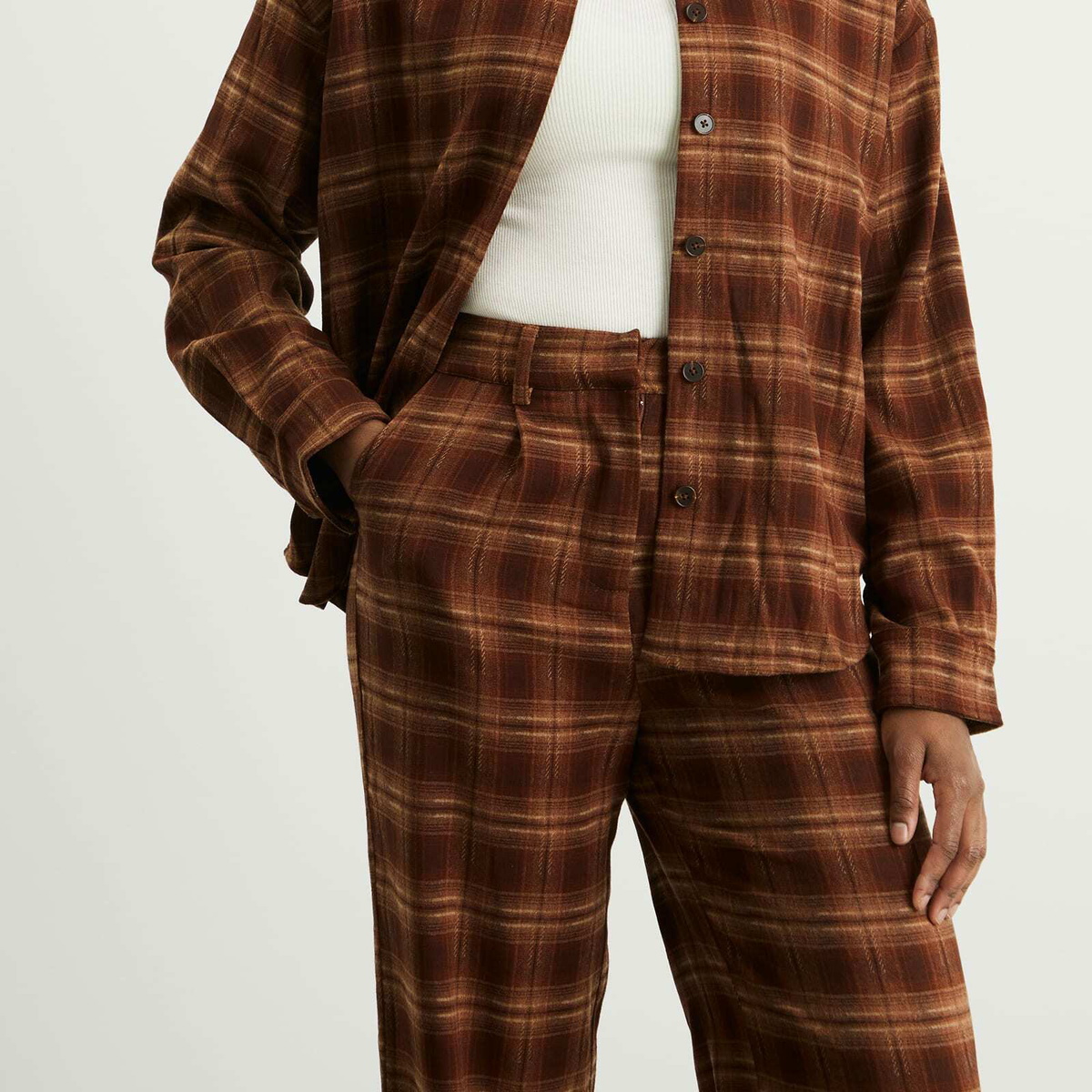 4th & Reckless Women's Tove Check Trousers in Multi