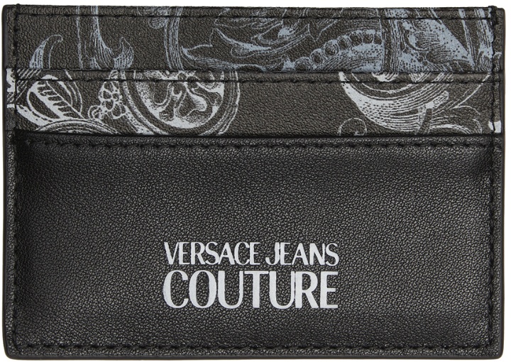 Photo: Versace Jeans Couture Black & White Regalia Baroque Card Holder
