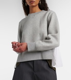 Sacai Cotton-blend sweatshirt