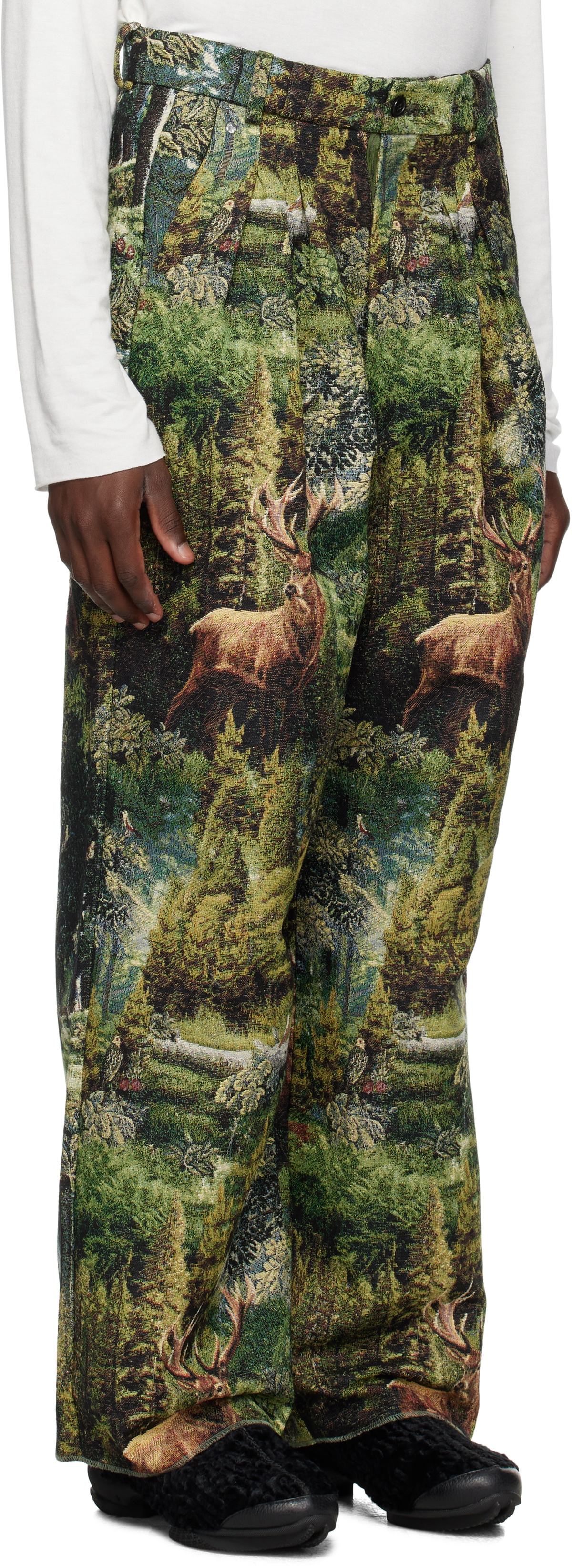 Bless Green Ultrawidepleated Trousers