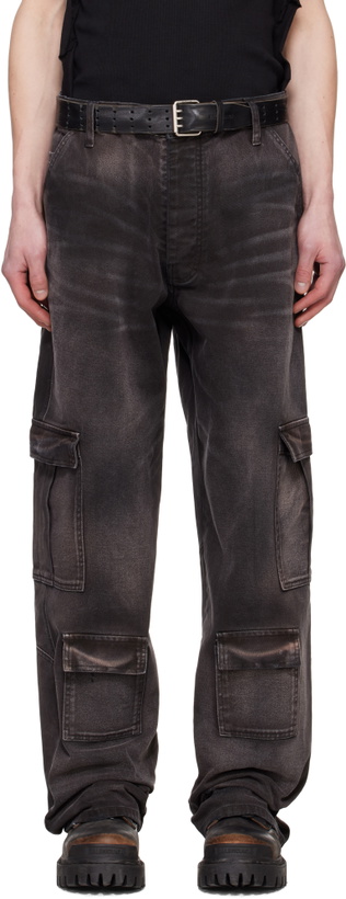 Photo: ALEXANDER DIGENOVA Black Type 2 Denim Cargo Pants