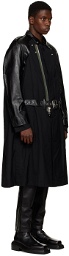 sacai Black Schott Edition Suiting Leather Jacket