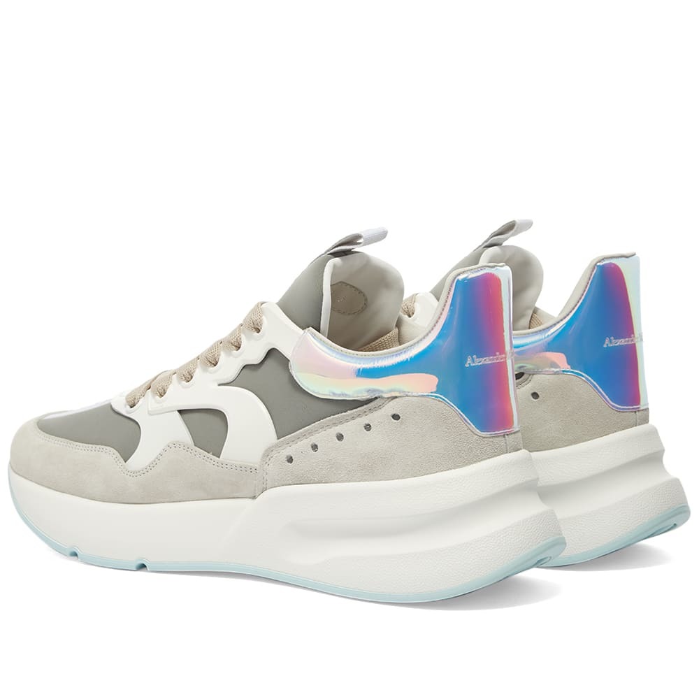 Alexander McQueen Neoprene Cage Holographic Tab Oversized Runner