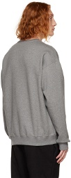 Versace Gray Embroidered Sweatshirt