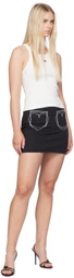 Moschino Jeans White Patch Tank Top