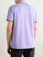 G/FORE - Logo-Appliquéd Stretch-Piqué Polo Shirt - Purple