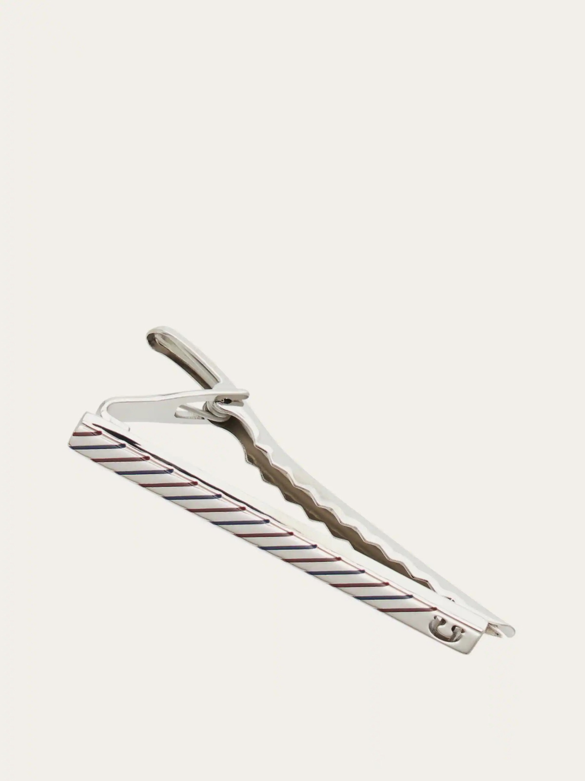 Ferragamo Mens Gancini tie pin in Red