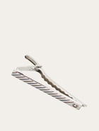 Ferragamo Mens Gancini tie pin in Red