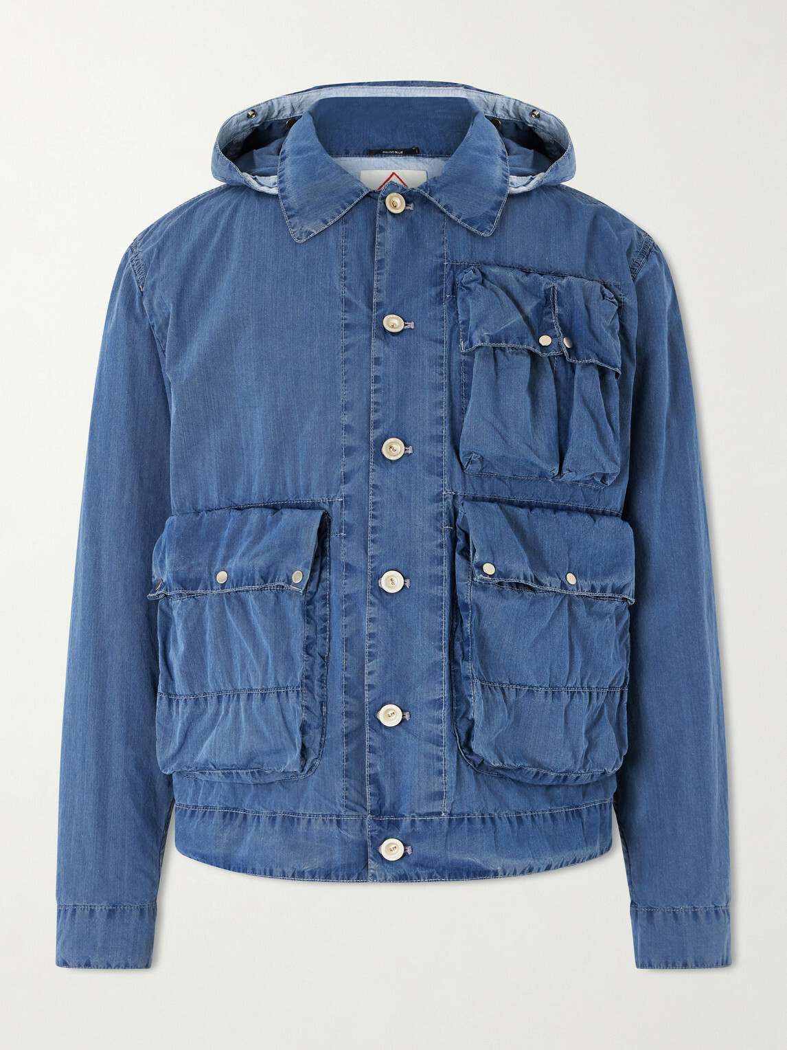 C.P. Company - Garment-Dyed 50 Fili Wax Hooded Jacket - Blue C.P.