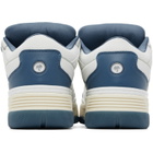 Palm Angels Blue & White Palm Skate Sneakers
