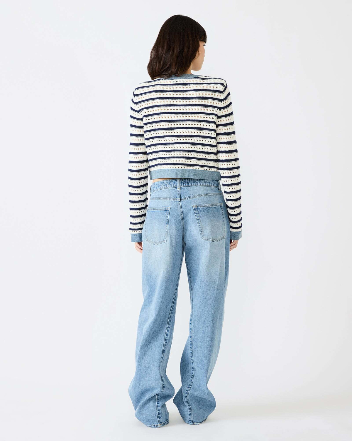 Steve Madden Cassette Cardigan in White