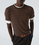 Miu Miu Striped cotton jersey T-shirt