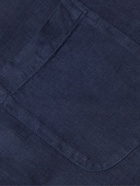 Loro Piana - Andre Garment-Dyed Linen Shirt - Blue