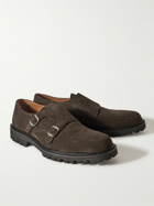 Mr P. - Olie Suede Monk-Strap Shoes - Brown