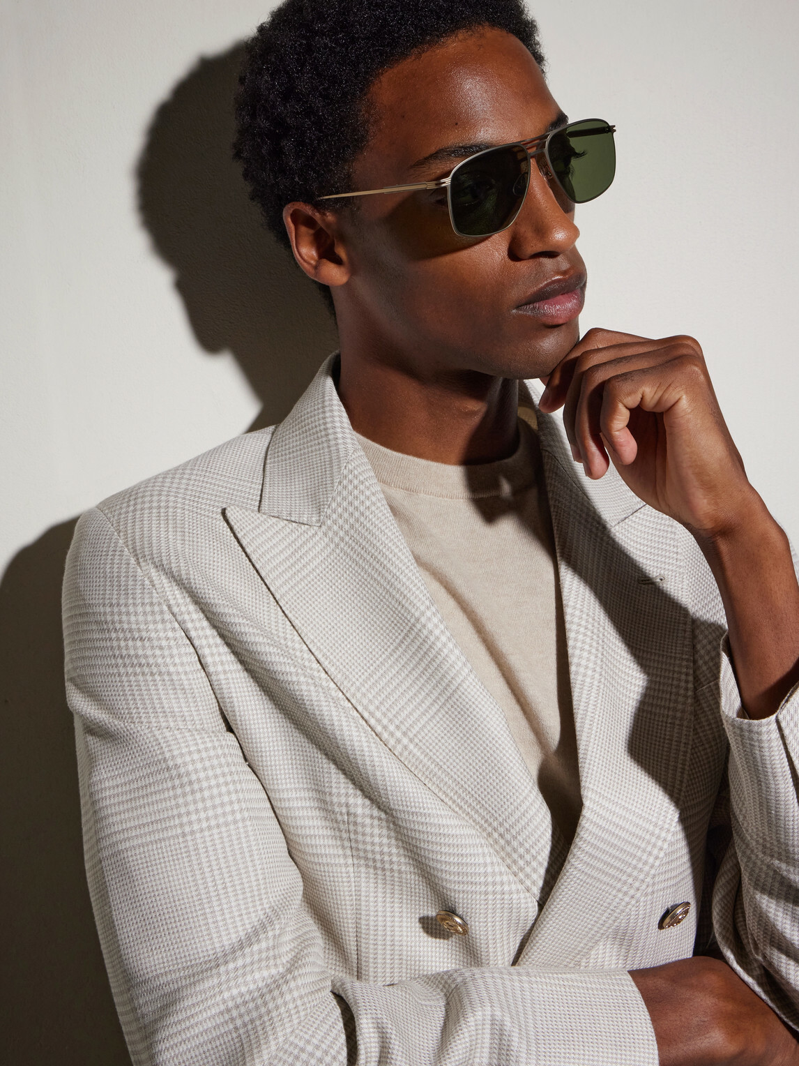 Brunello Cucinelli - Aviator-Style Titanium Sunglasses