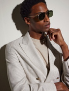 Brunello Cucinelli - Aviator-Style Titanium Sunglasses