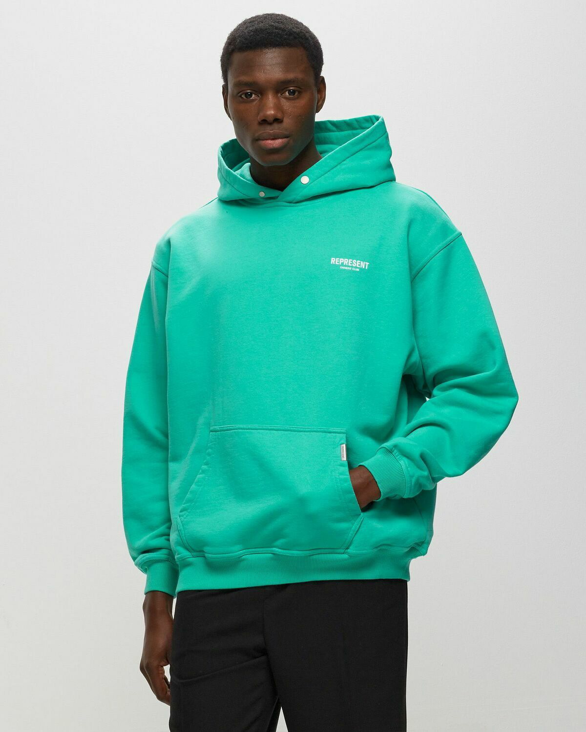 Represent Exclusive Bstn X Represent Owners Club Hoodie Green - Mens ...