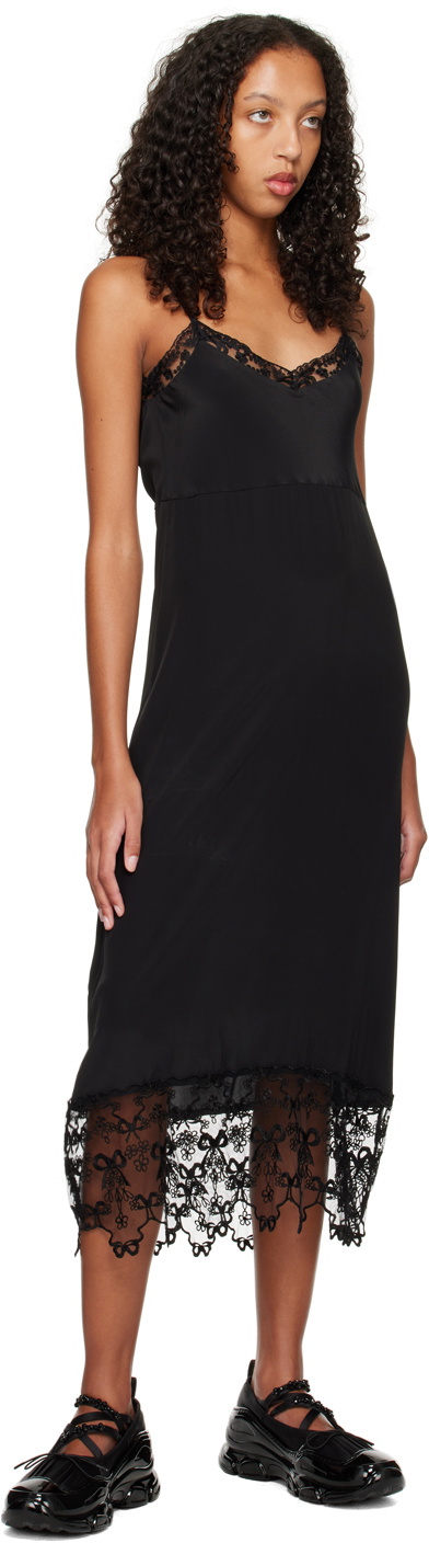Black sweetheart Midi dress