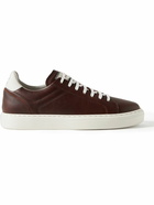 Brunello Cucinelli - Leather Sneakers - Brown