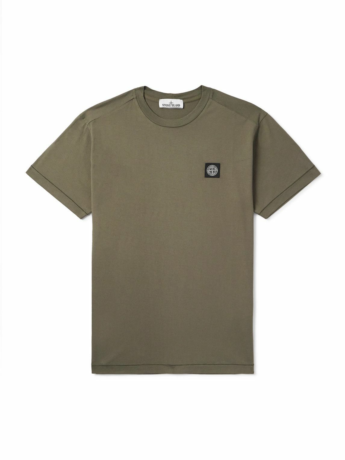 Tシャツ・カットソー STONE Logo Patch Garment Dyed Short Sleeve T-Shirt Na Stone Island Men's Patch T-Shirt in Lavender Stone Island