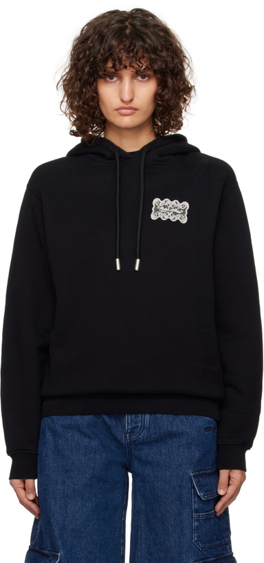 Photo: Off-White Black Lace Label Reg Hoodie