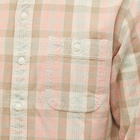 RRL Men's Farrell Check Shirt in Pink Multi