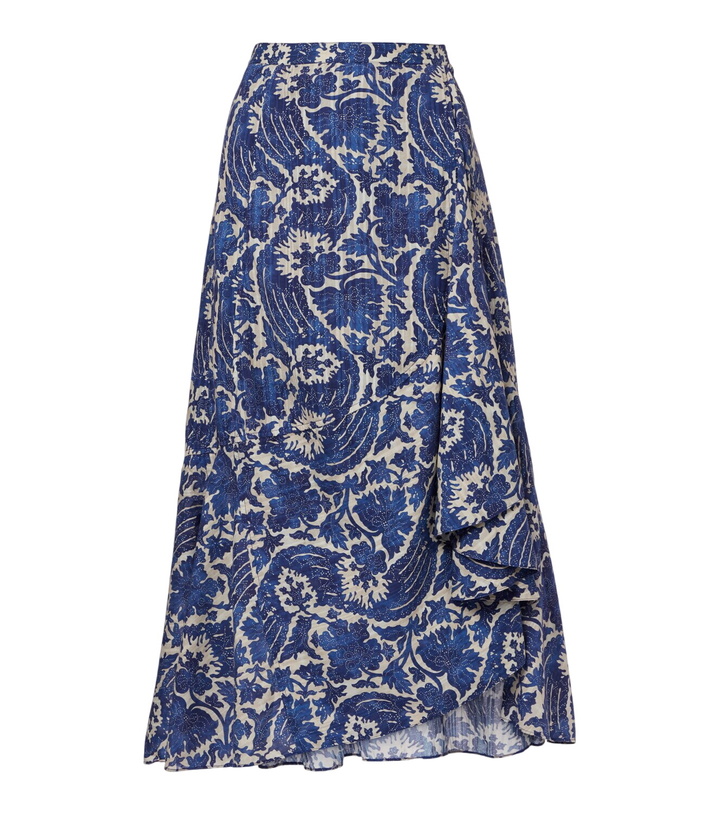 Photo: Ulla Johnson Sabina printed cotton-blend maxi skirt