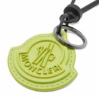 Moncler Women's Logo Keyring in Green