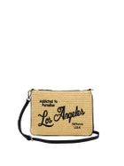 MC2 Saint Barth Parisienne Straw Pochette With Los Angeles Embroidery