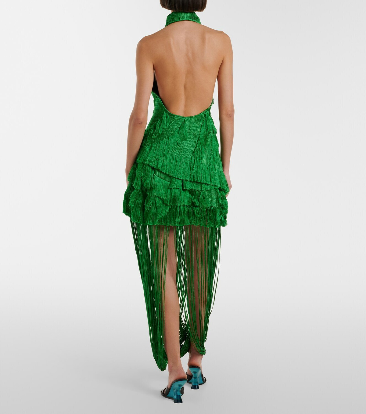 Xu Zhi Draped fringed miniskirt