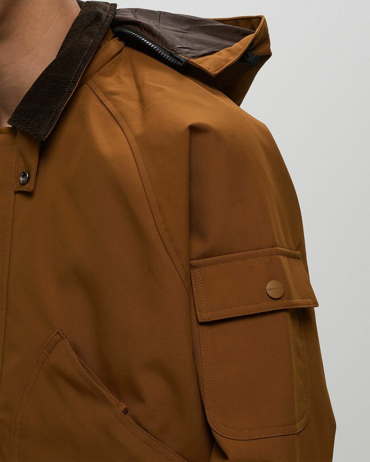 カーハート WIP Carhartt WIP Clarton Jacket M Carhartt WIP Clarton Jacket Brown Mens Parka Carhartt WIP