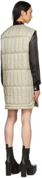Rick Owens Off-White Quilted Liner Vest