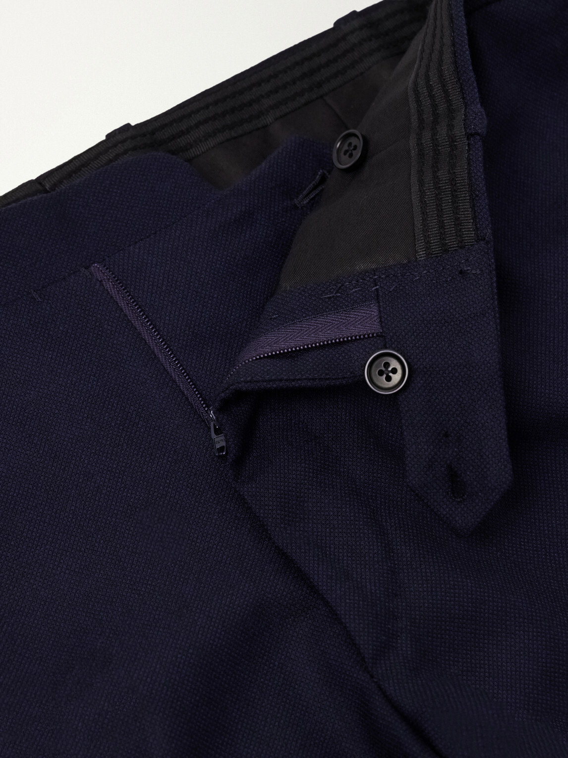 Kiton - Straight-Leg Virgin Wool Suit Trousers - Blue